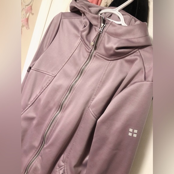 Swiss Alps L Soft-shell purple coat - Picture 2 of 6